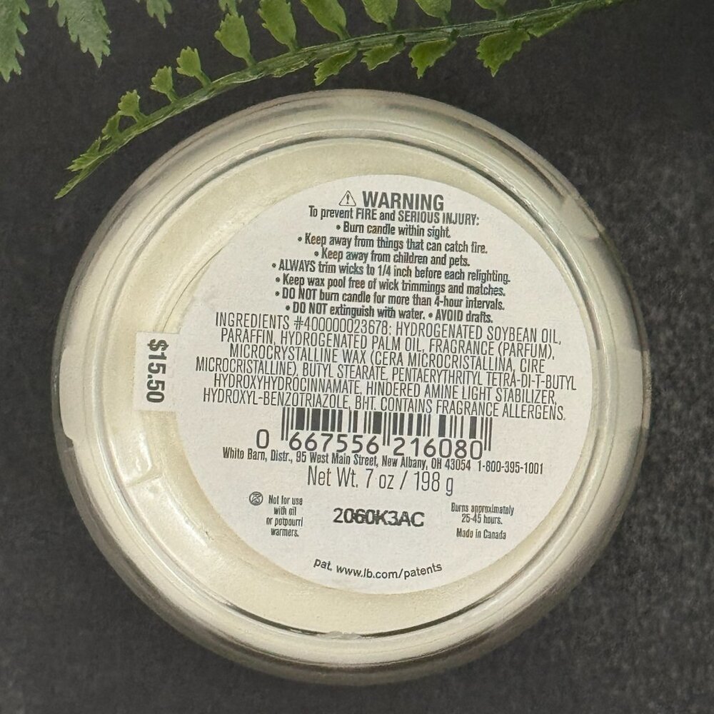 BBW Lavender Vanilla White Barn Bath & Body Works Mason Jar Single Wick Candle - Picture 10 of 10
